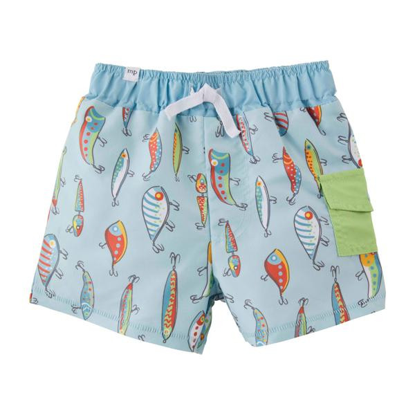 Fishing Lure Little Boy Swim Trunks | Mud Pie