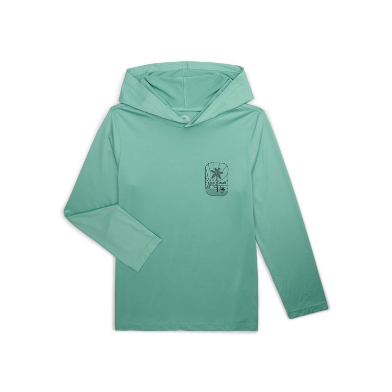 Wonder Nation Boys Long Sleeve Hooded Rash Guard Top with UPF50+, Sizes XS-XXL & Husky | Walmart (US)