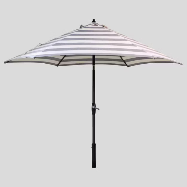 9' Round Cabana Stripe Patio Umbrella - Black Pole - Threshold™ | Target