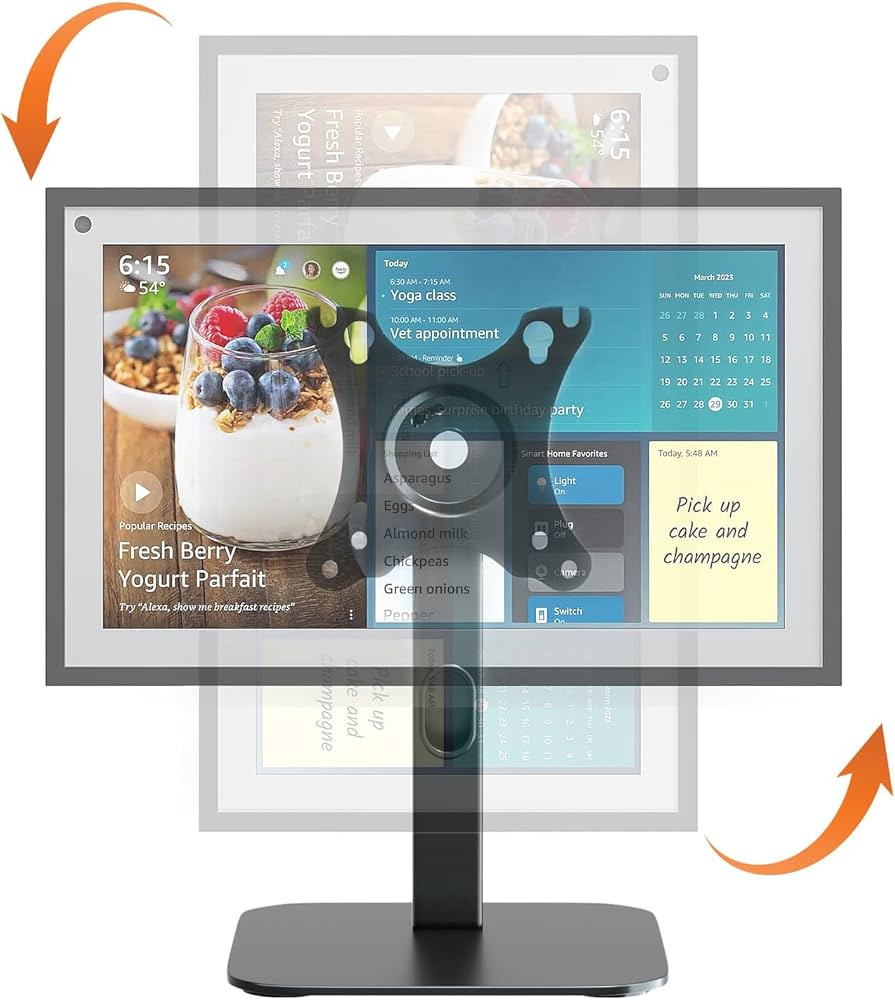 PUTORSEN Echo Show 15 Stand Swivel and Tilt, 360 Degree Screen Rotation,Adjustable Echo Show 15,H... | Amazon (US)
