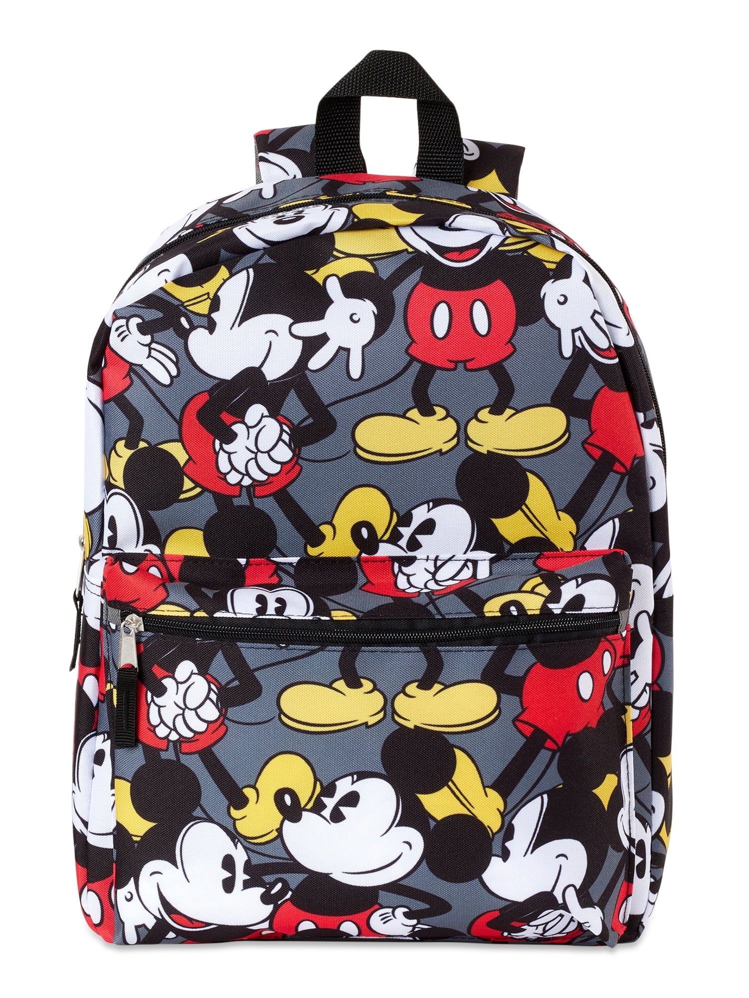 Disney Mickey Mouse Unisex All Over Print 16” Backpack Gray | Walmart (US)