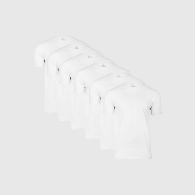 Men's White Classic Crew Neck 6-Pack S - True Classic | Target