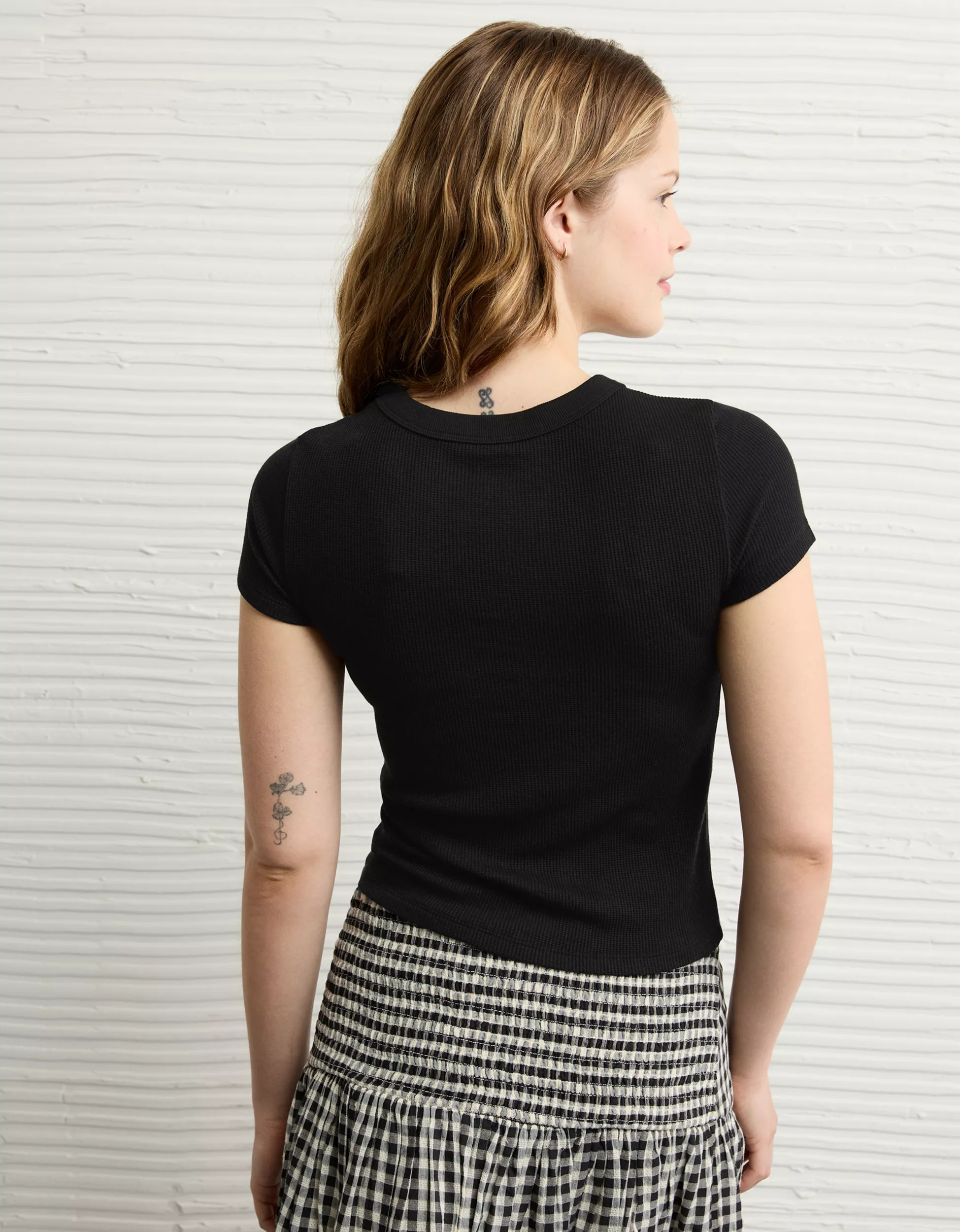 AE Waffle Hey Baby Tee | American Eagle Outfitters (US & CA)