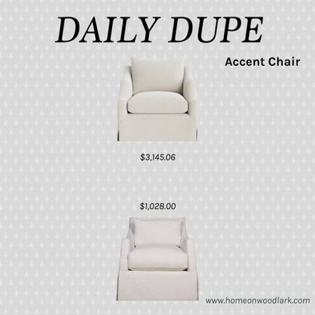 Daily dupe:  Beautiful neutral accent chairs at various price points.  

McGee and Home Everleigh Accent Chair.  Amazon accent chair.  Linen chair.  Neutral living room furniture.  

#LTKfamily #LTKhome