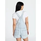 No Boundaries Denim Shortalls, 3" Inseam, Women's Sizes XXS-XXL | Walmart (US)