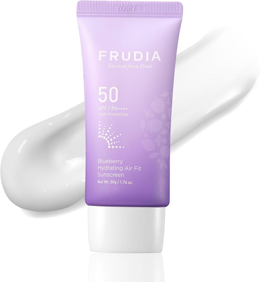 FRUDIA Blueberry Hydrating Air Fit Sunscreen - SPF 50 Moisturizing Korean Face Sunscreen, Ultra L... | Amazon (US)