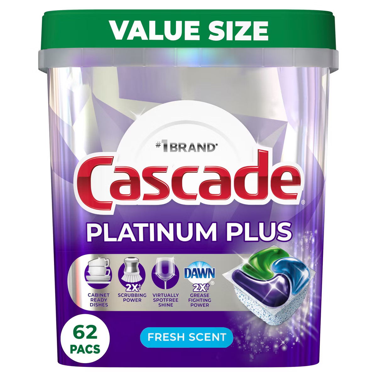 Cascade Fresh Platinum Plus Action Pacs Dishwasher Detergents | Target