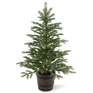 4 ft. Pre-Lit Feel Real® Norwegian Spruce Artificial Christmas Entrance Tree, Clear Lights | Mic... | Michaels Stores