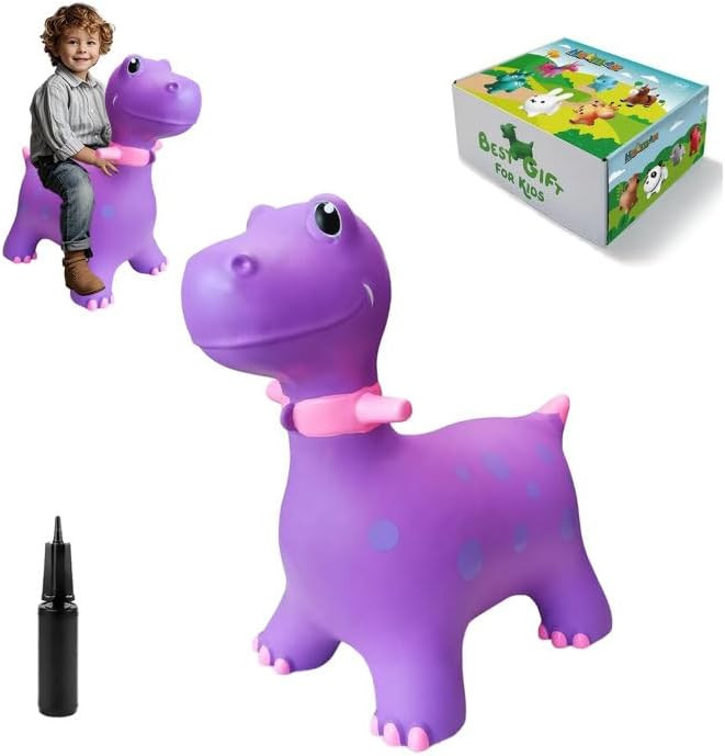 HotMax Bouncy Horse, Dinosaur Hopper Toys for Kids, Inflatable Ride on Bouncy Animals Toys for To... | Amazon (US)