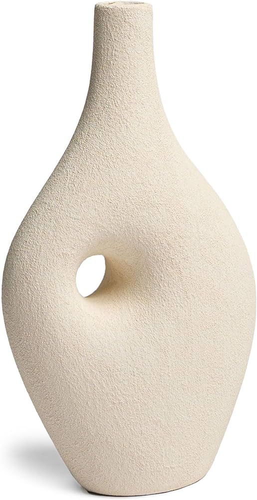 Villa Moda Silke Large Genie Decorative Modern Vase, Large, White | Amazon (US)