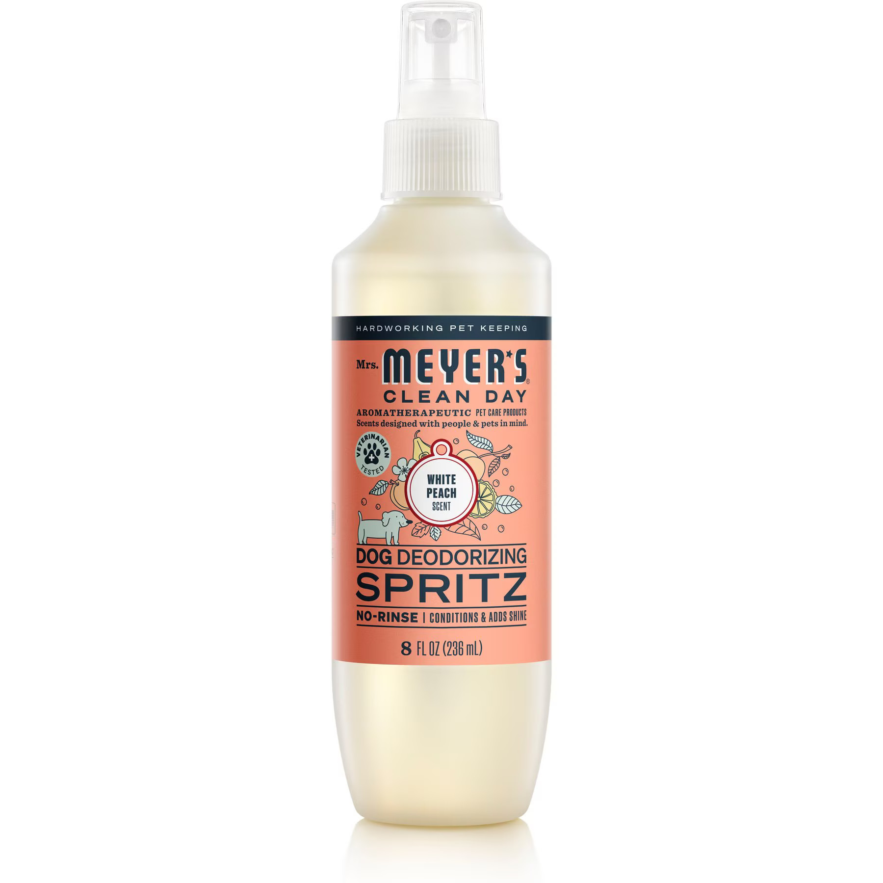 Mrs. Meyer's Dog Deodorizing Spritz, White Peach, 8-fl oz bottle | Chewy