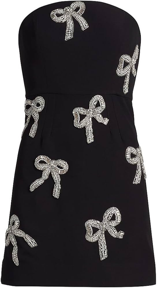 Amazon.com: As It May, Sienna Crystal Bow Bandeau Minidress, 16 (XXXX-Large), Black : Amazon Luxu... | Amazon (US)