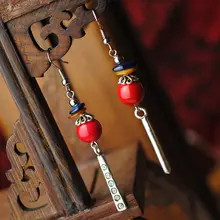 Brincos pendurados de metal estilo tibetano vintage faça você mesmo, novo vento chinês joias e... | Ali Express BR