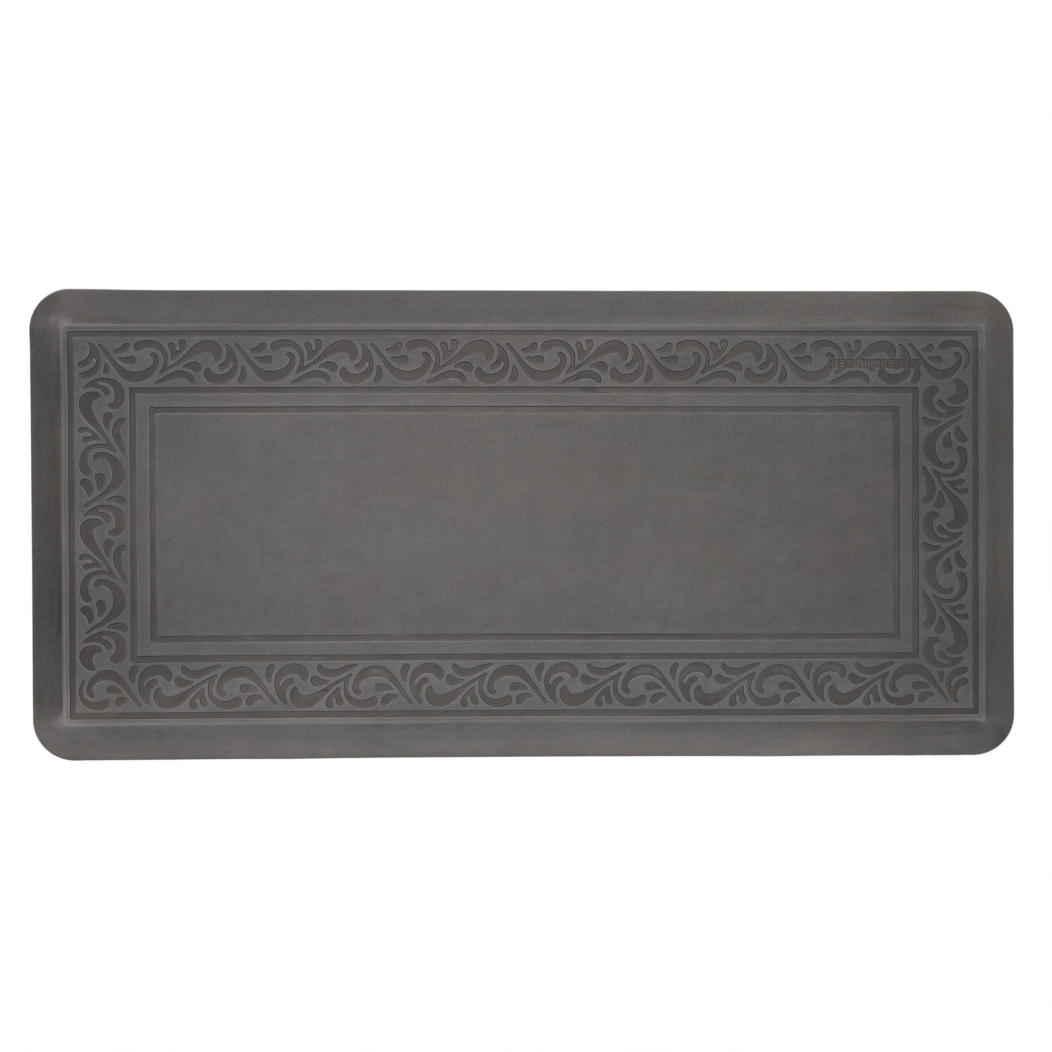 Tempur-Pedic Ultra Comfort Atrium Scroll Pewter 1' 8" X 3' 6" Kitchen | Covered By Rugs