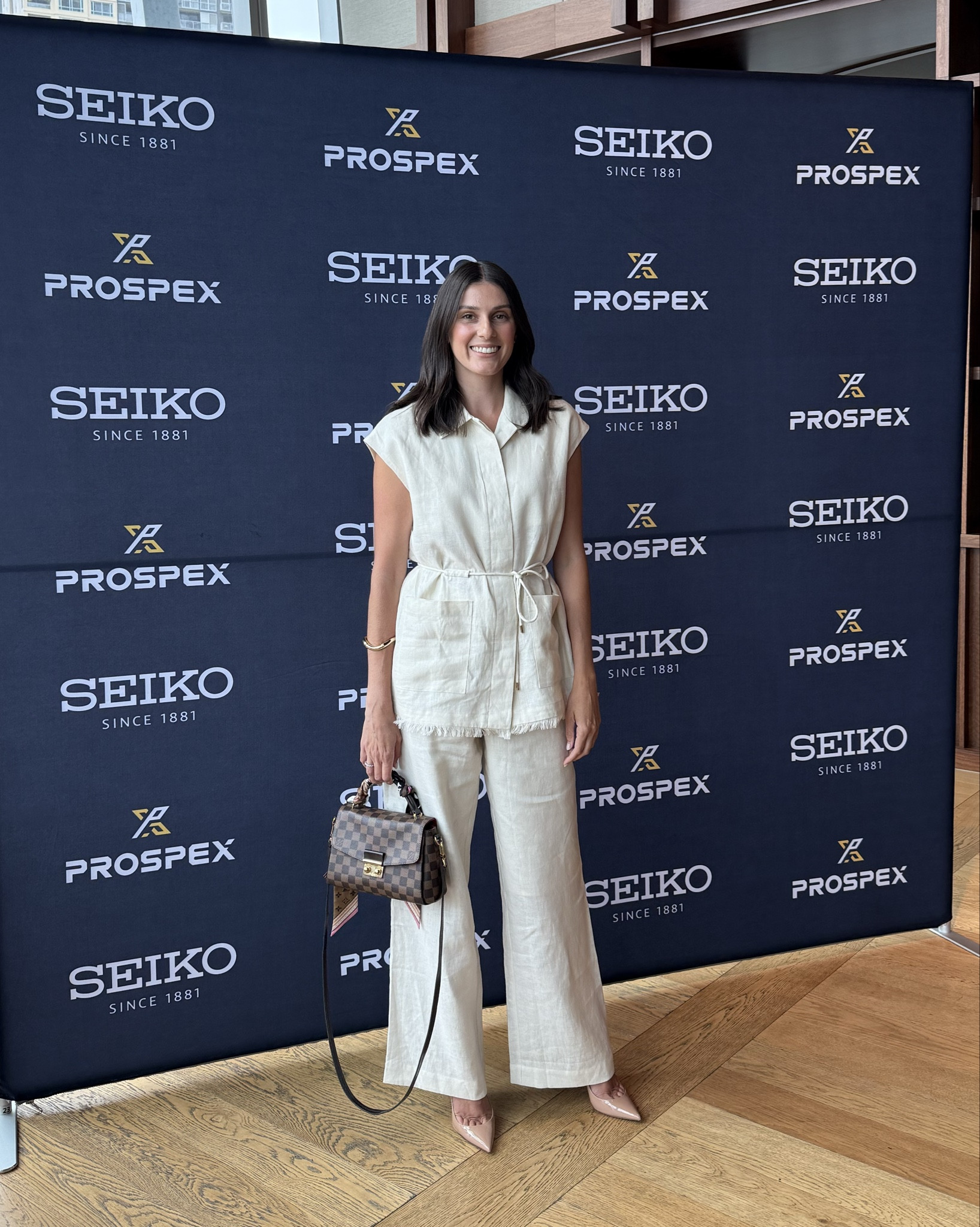 What I wore to a Seiko event today a Morison linen set, nude pumps and a classic brown bag. 

#LTKstyletip #LTKaustralia