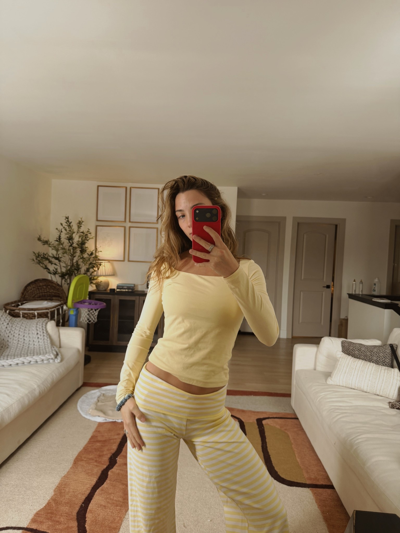 Top S 
Bottoms S

** I could not find the exact replica of these pants except on Poshmark so I linked to similar ones **