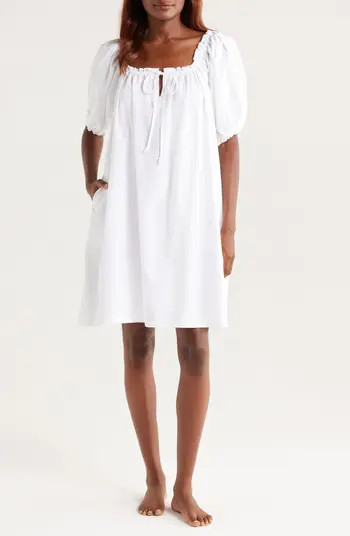 Nordstrom Tie Front Cotton Nightgown | Nordstrom | Nordstrom