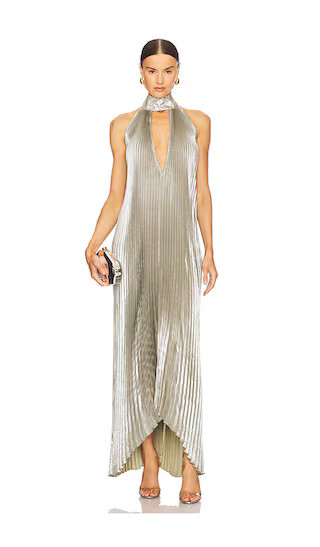 L'IDEE Opera Gown in Sage. - size 10/M | Revolve Clothing (Global)