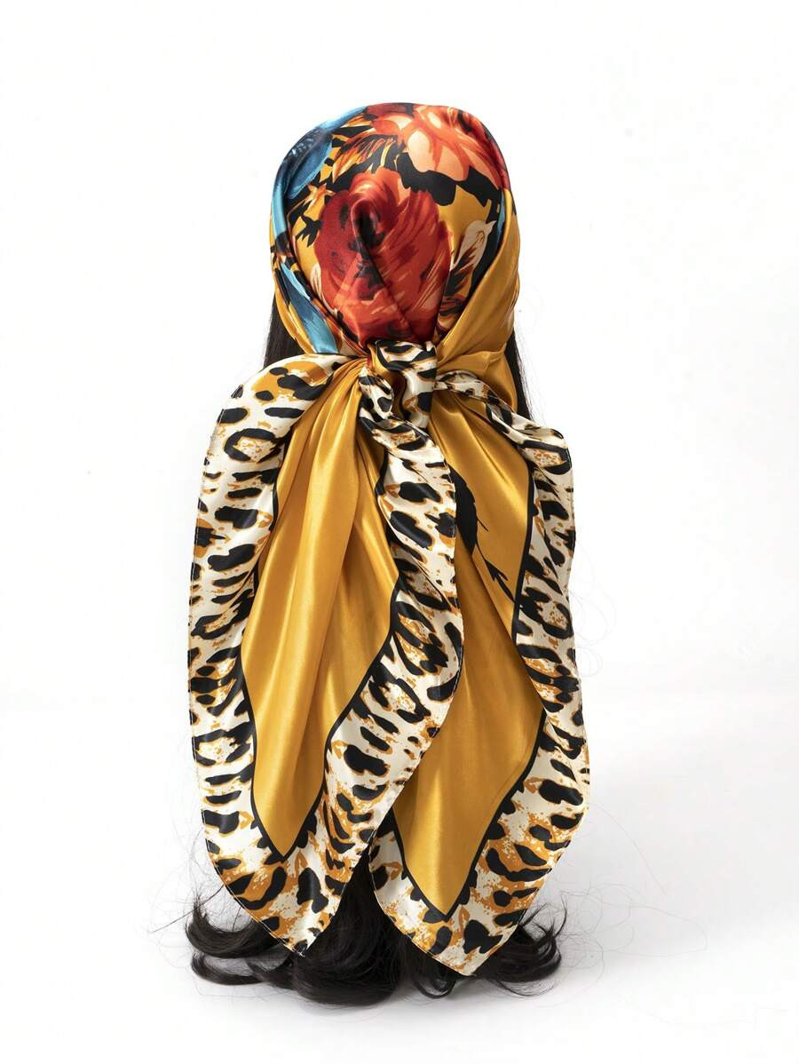 Leopard & Floral Print Bandana | SHEIN