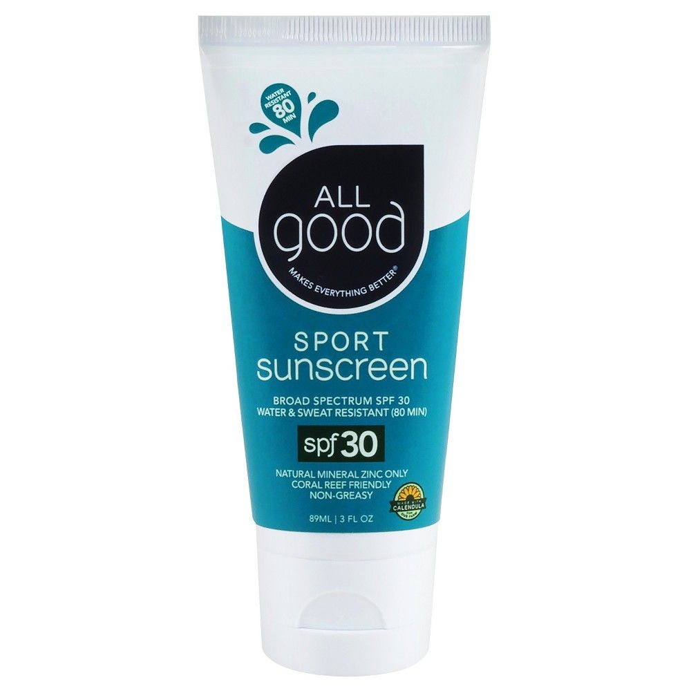 All Good Sport Sunscreen Lotion Water Resistant - SPF 30 - 3oz | Target