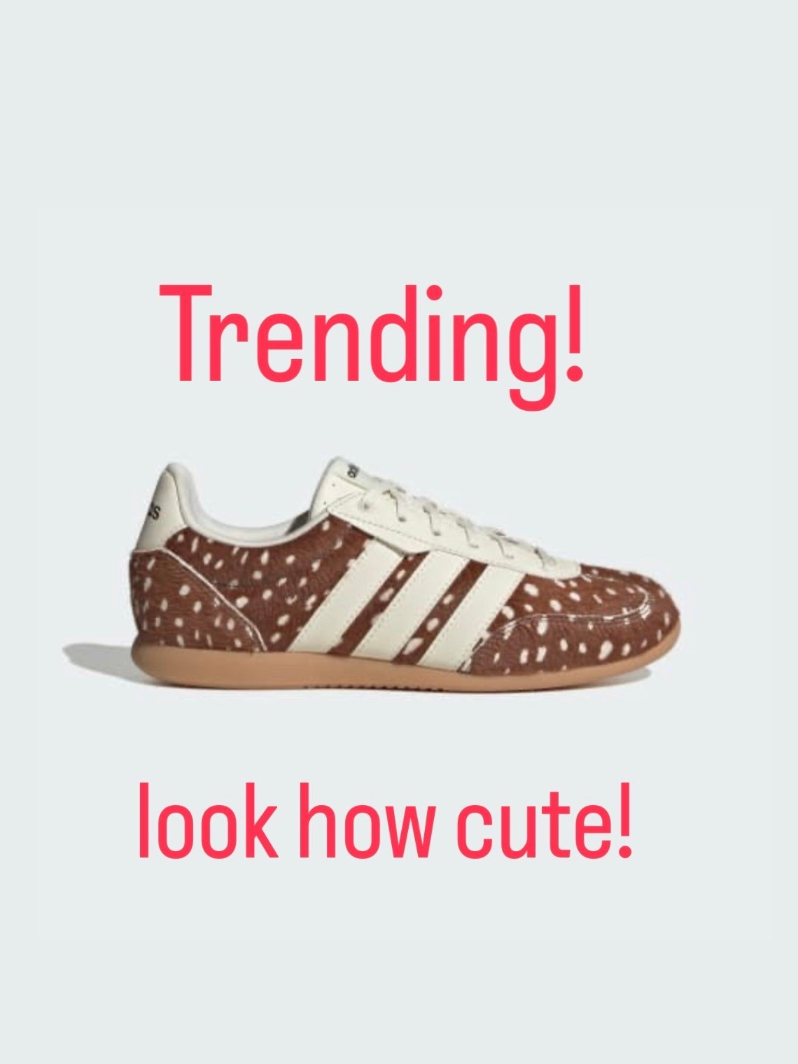 Animal print fawn so cute adidas

#LTKOver40