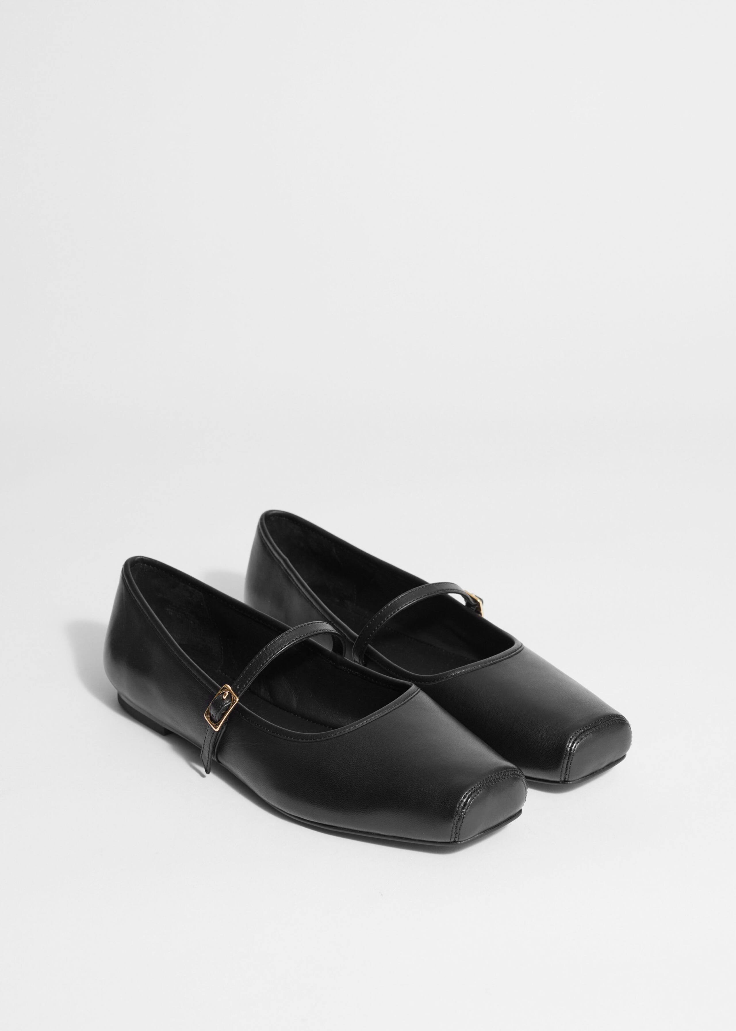 Square-Toe Ballet Flats - Black - Shoes - & Other Stories GB | & Other Stories UK