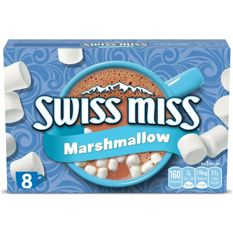 Swiss Miss Chocolate Hot Cocoa Mix With Marshmallows, 8 Count Hot Cocoa Packets | Walmart (US)