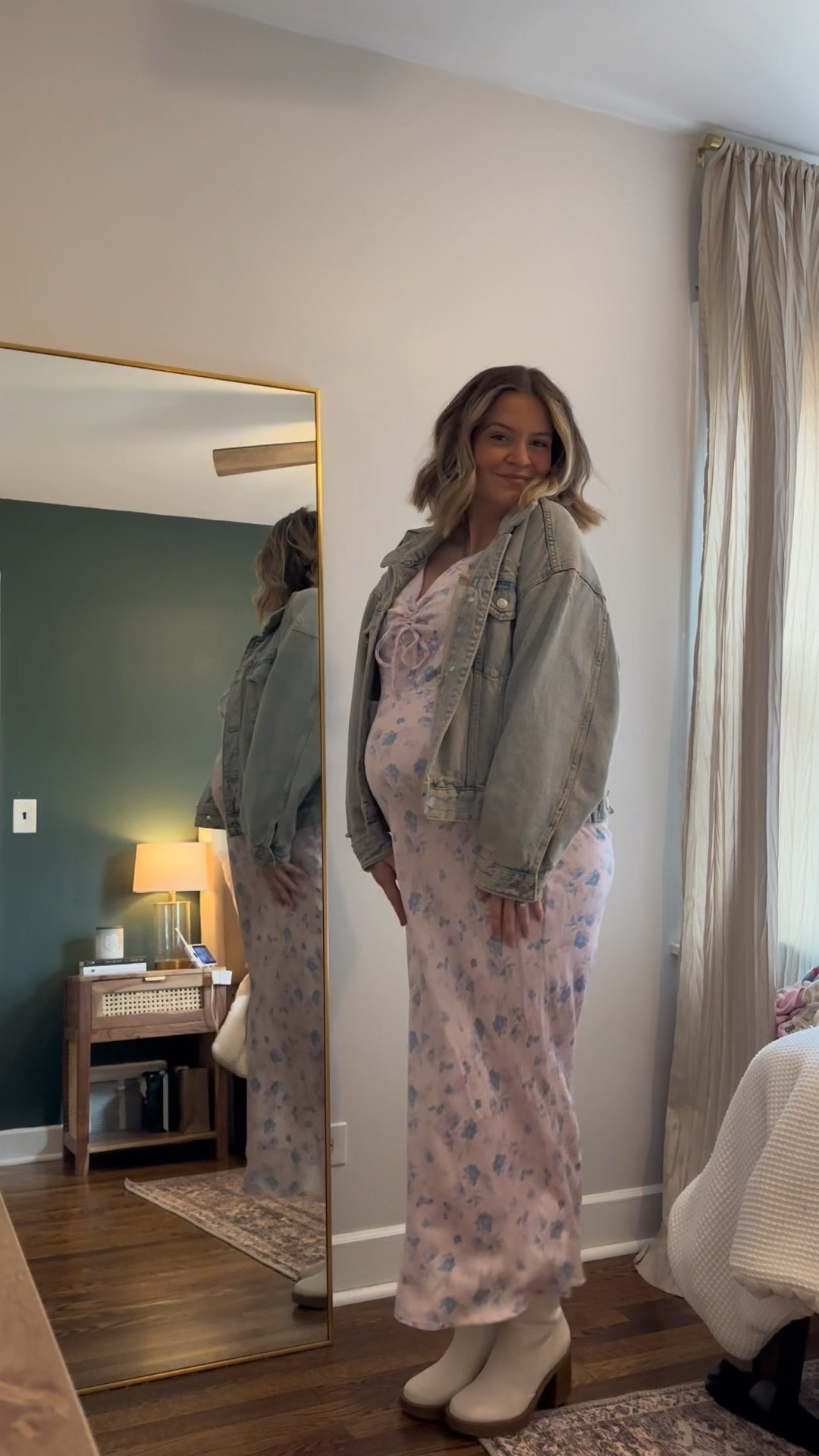 Spring dress OOTD 💜