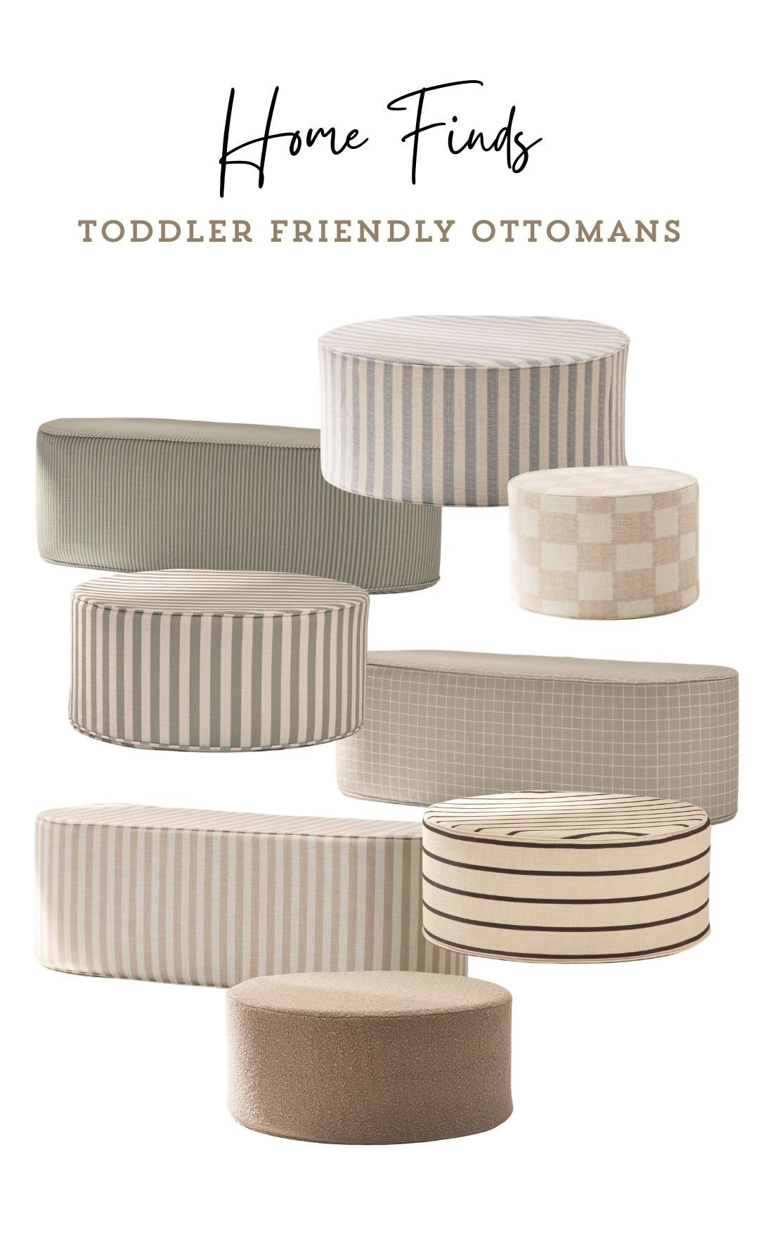 Soft ottomans safe for toddlers! Stylish colors and patterns!

Toddler friendly, ottomans, home design, home decor, cozy home, neutral home, organic modern, interior design help, home design 

#LTKKids #LTKmomlife #LTKHome
