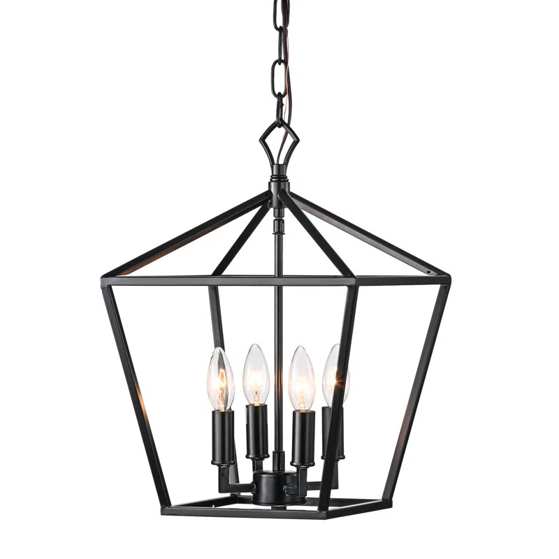 Waldwick 4 - Light Lantern Geometric Pendant | Wayfair North America