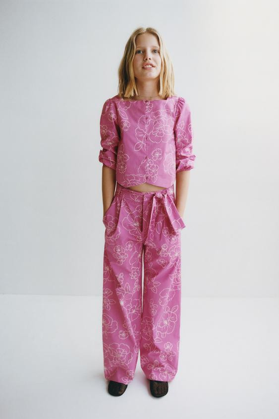 EMBROIDERED FLORAL CORSET SHIRT | Zara US