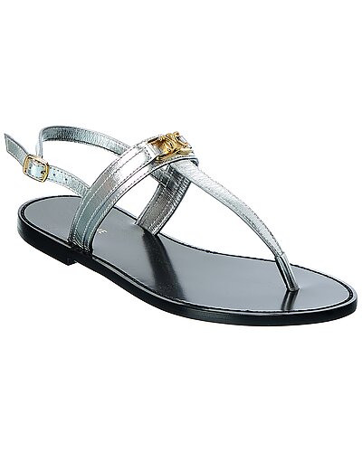 CELINE Triomphe Leather Sandal | Gilt
