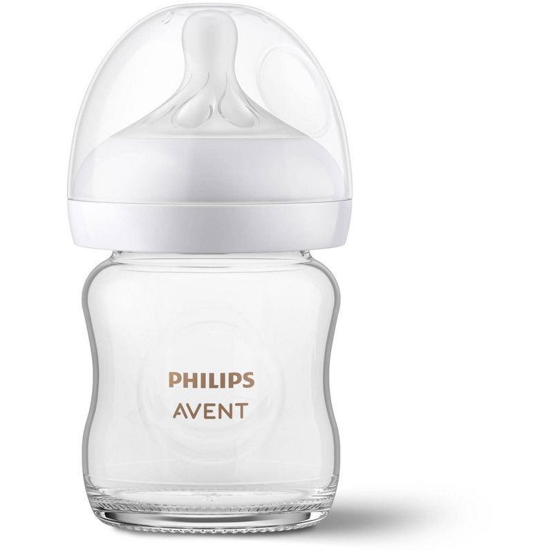 Philips Avent Glass Natural Baby Bottle with Natural Response Nipple - Clear - 4oz | Target