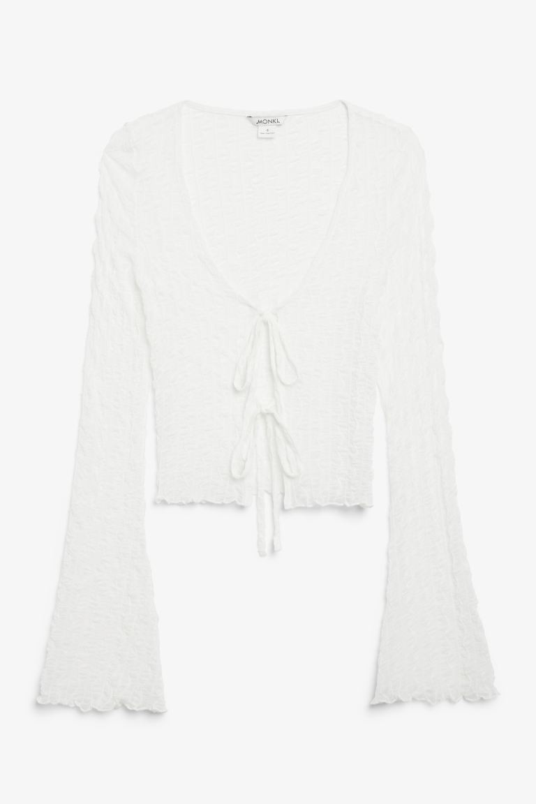 Bell sleeved structured cardigan | H&M (UK, MY, IN, SG, PH, TW, HK)