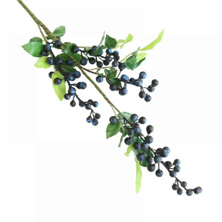 Christmas Blue Berry Twig Stem, Artificial Burgundy Berry Picks for Christmas Decorations, Crafts... | Walmart (US)