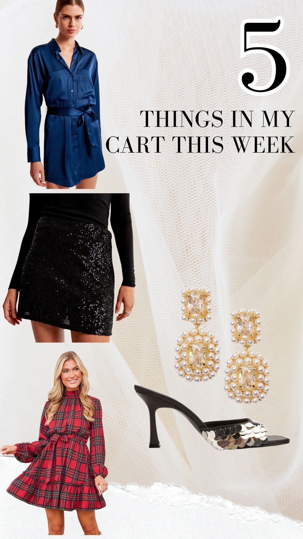 What’s in my cart this week✨ Full on holiday over here! Sneak peak to my next holiday outfit reel series, so excited for this one🤌🏼 #holidayoutfits #whatsinmycart #kelclight 

#LTKHoliday #LTKparties #LTKmidsize