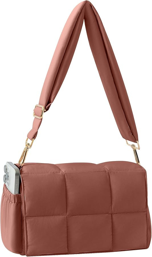 NAARIIAN Crossbody Bag for Women Quilted Puffer Purse Fashion Lightweight Travel Handbags Cute Sm... | Amazon (US)