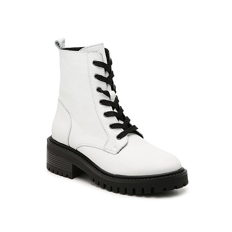 Crown Vintage Klara Combat Boot - Women's - White | DSW