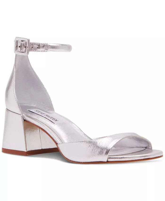 Steve Madden Women's Ella Two-Piece Flared-Heel Dress Sandals - Macy's | Macy's