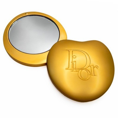 VTG Christian Dior Compact Makeup Mirror Hinged Gold-Colored Heart-Shaped | eBay CA