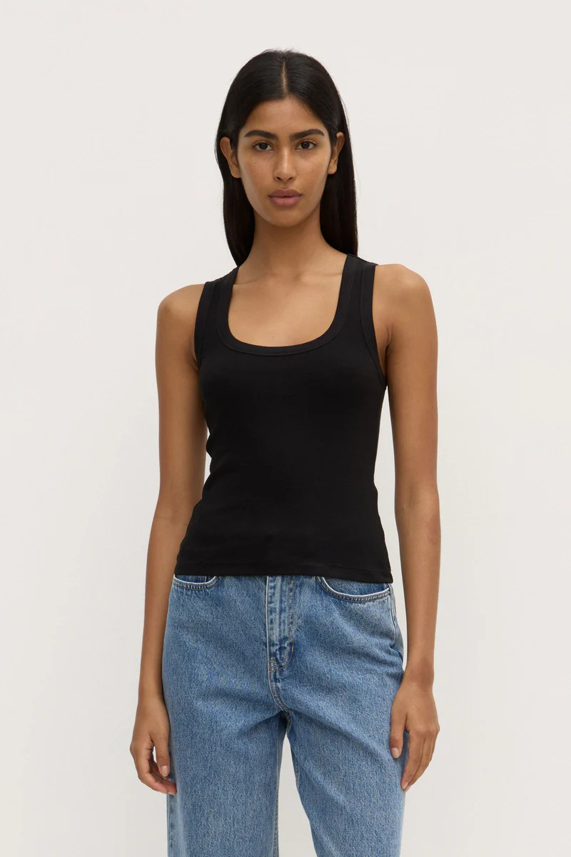 Robyn Scoop Neck Rib Tank | Assembly Label (AU)
