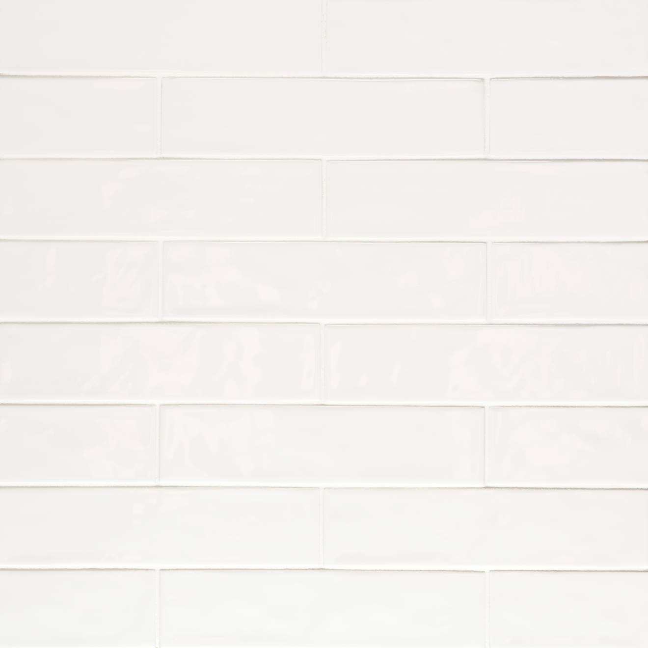 Clara 2.75" x 11" Glossy Porcelain Tile in White | Bedrosians Tile and Stone