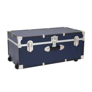 Seward Explorer 30 in. Trunk with Wheels & Lock, Blue | The Home Depot
