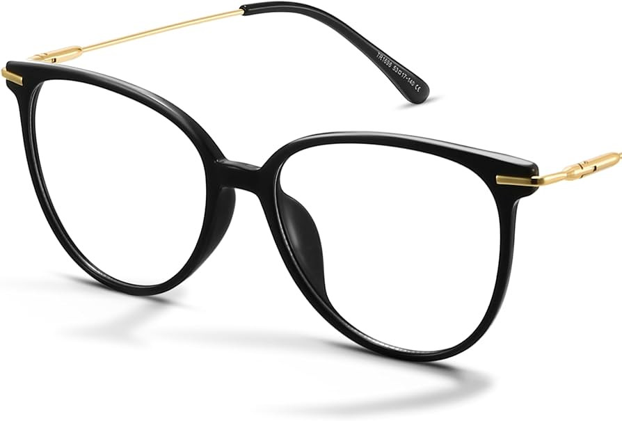 Gaoye Blue Light Blocking Glasses Women/Men, Fashion Round Cateye Frame UV Ray Filter Computer Ga... | Amazon (US)