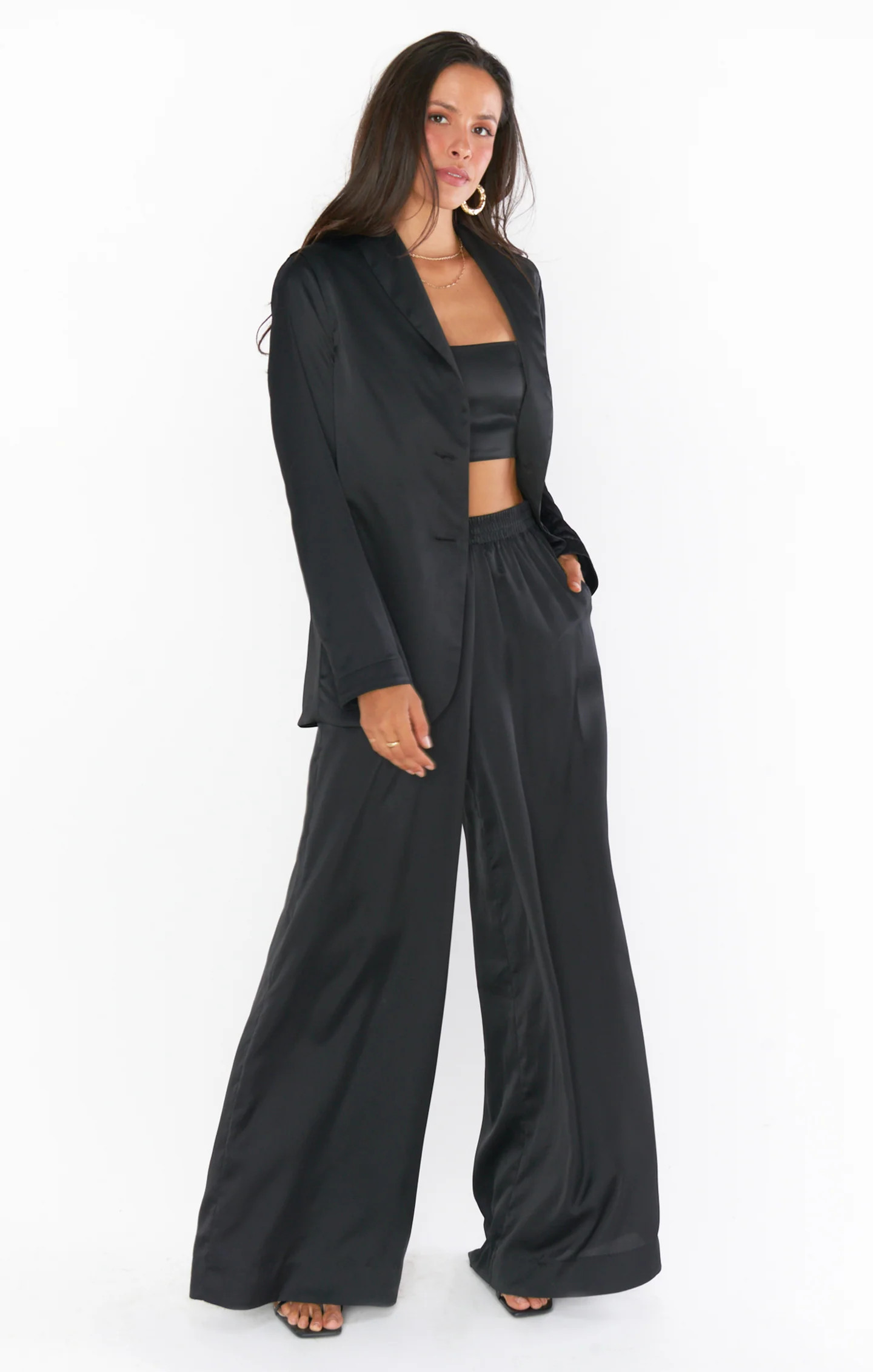 Felix Blazer ~ Citrine Luxe Satin | Show Me Your Mumu