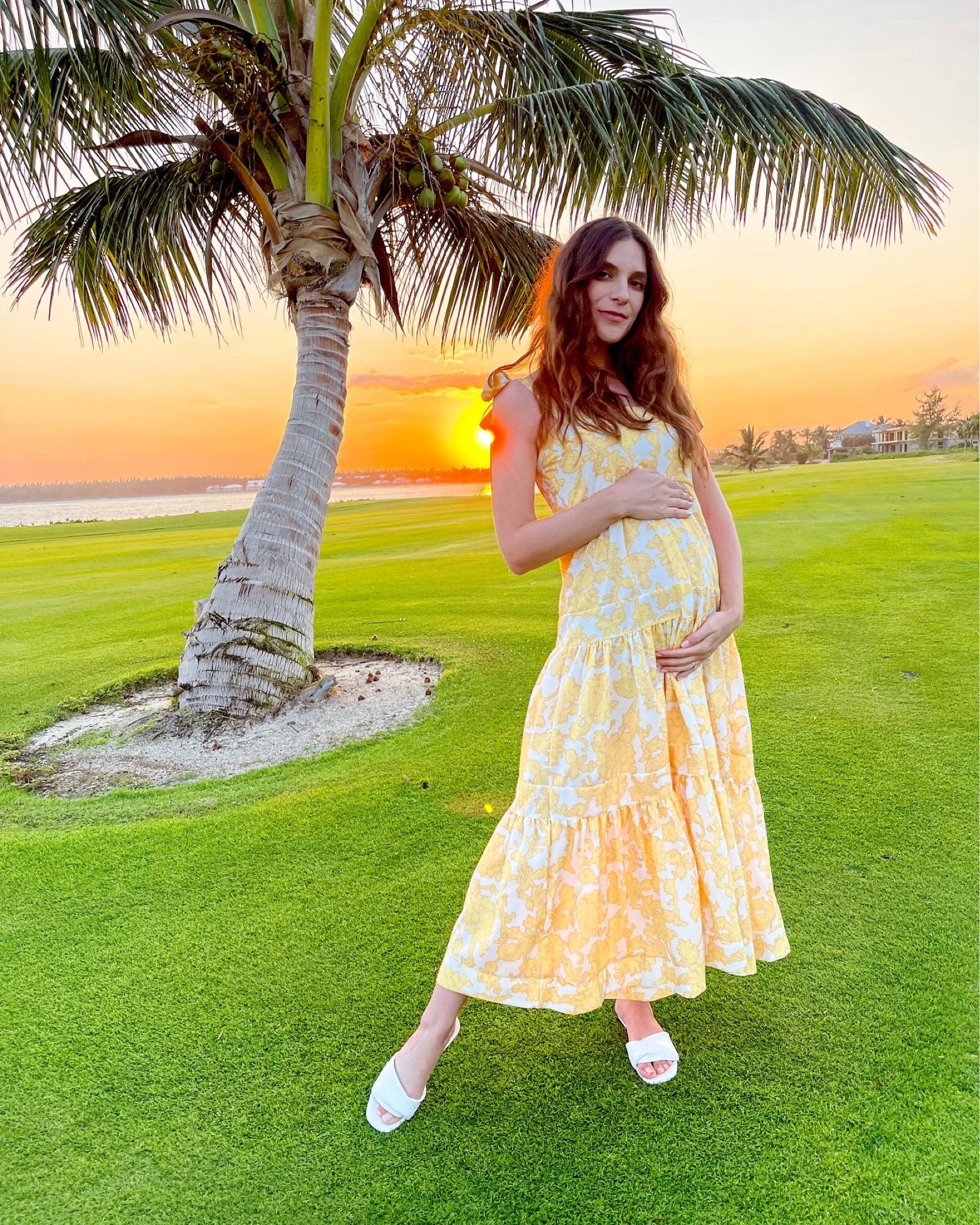 Chicwish dress fits tts and the straps are adjustable. Dress still fits my 19 week belly. Express sandals fit tts and are comfy. 

#LTKunder100 #LTKtravel #LTKshoecrush