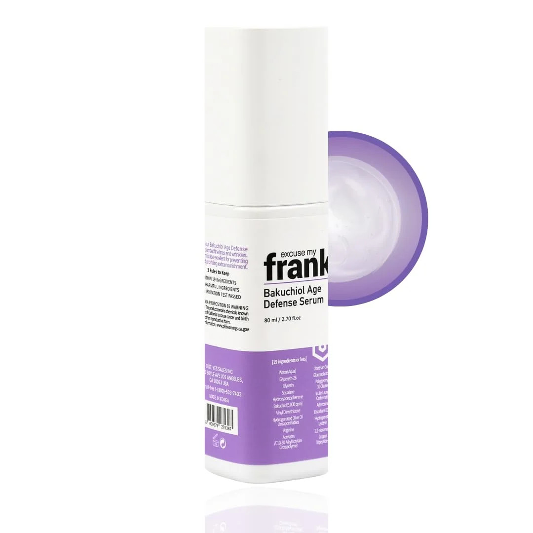 Excuse My Frank Bakuchiol Age Defense Serum, for Smoothing Fine Lines and Wrinkles, Anti Aging,Sk... | Walmart (US)