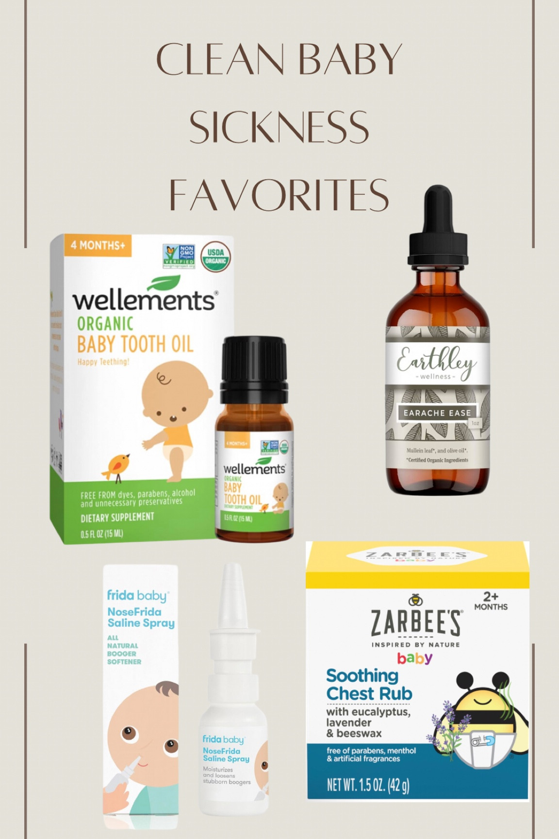 Clean baby illness favorites. I always look for clean brands for various baby needs and these are some that I have personally bought for when baby needs them!


Baby sickness, infant illness, infant medicine, clean infant medicine, non-toxic infant medicine, dye free baby meds, baby medicine favorites, infant meds, non-toxic living, baby tooth oil, ear infection medicine, baby chest rub, infant saline sprayy

#LTKBaby #LTKFindsUnder50 #LTKFamily