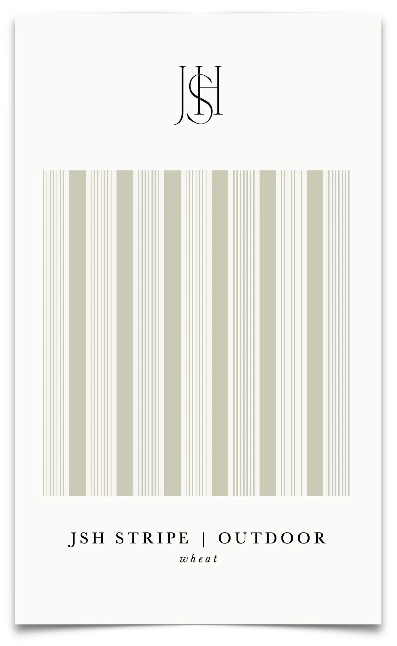 JSH Stripe in Wheat Outdoor Fabric by the Yard | JSH Home Essentials