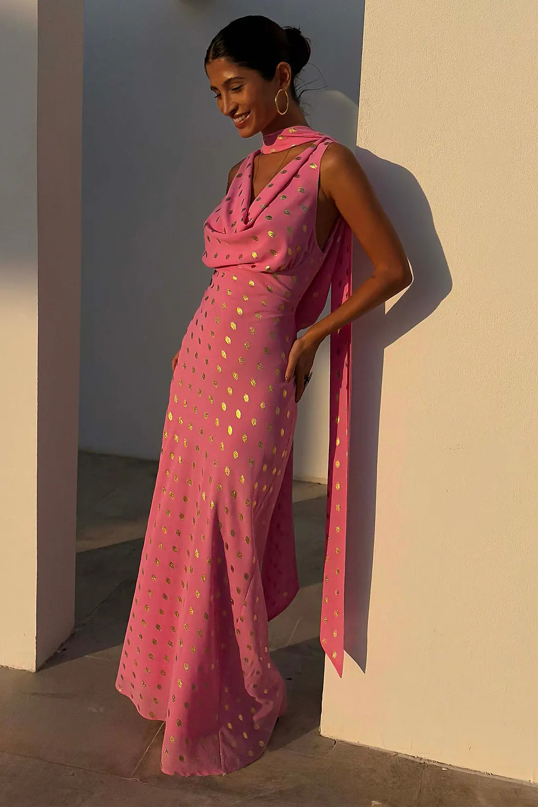 Pink Sophie Dress with Gold Fleck | Never Fully Dressed US